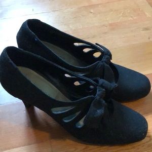 Black Decorative Women’s Heels